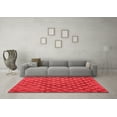 thumbnail image 3 of Ahgly Company Indoor Rectangle Abstract Orange Modern Area Rugs, 4' x 6', 3 of 4