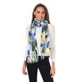 thumbnail image 2 of FORMRS Womens Scarf Winter Soft Long Big Warm Shawls Wrap Tassel Scarves, Cartoon Lemon Leaves, 2 of 9