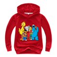 thumbnail image 1 of Ropa para niños, Sudadera con capucha con estampado de Elmo de Barrio Sésamo para niñas, camisetas de manga larga para niños, Jersey, abrigo para bebé, chándales 10T Gao Jinjia LED, 1 of 2