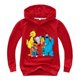 thumbnail image 1 of Ropa para niños, Sudadera con capucha con estampado de Elmo de Barrio Sésamo para niñas, camisetas de manga larga para niños, pulóver, abrigo para bebé, chándales 4T Gao Jinjia LED, 1 of 2