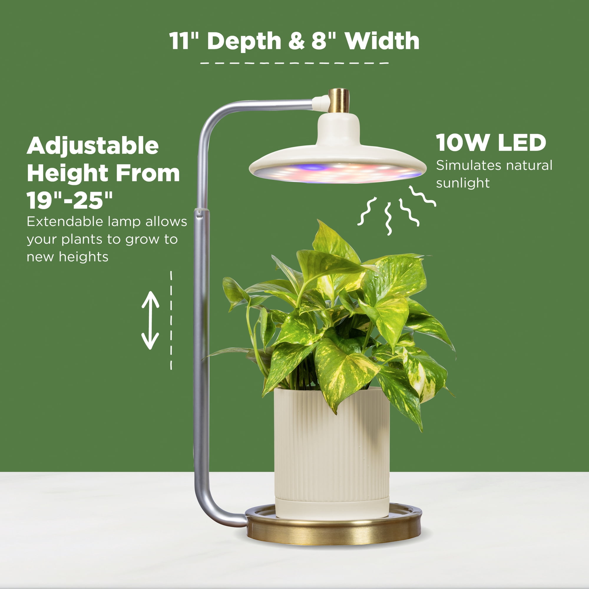 AeroGarden Tabletop Grow Light for Indoor Plants, Cream - Walmart.com