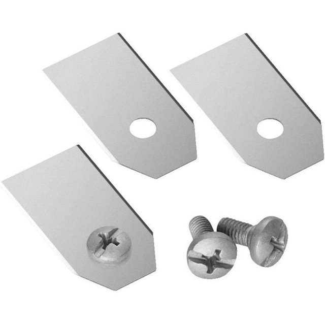 45 cuchillas de titanio para todos los cortacéspedes robóticos Husqvarn / Automower / Yardforce / Gardena (3G-0,75 mm) con 45 tornillos, cuchillas de repuesto para los modelos 105,310,315,320,420,430x, R40i XianweiShao 8390606848307