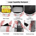 thumbnail image 3 of Mochila de béisbol Kaifanee para niños impermeable de 18 pulgadas, 3 of 8