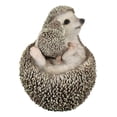 thumbnail image 2 of Realistic Cuddle Time Baby Hedgehog with Mother Lying On Its Back Figurine, 2 of 8