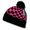 Hot Pink ,Black, variant on Changbai Checker Beanie, Grey/Black