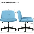 thumbnail image 2 of Criss Cross Desk Chair with Wheels, Ergonomic and Flexible for Comfortable sitting, 2 of 6