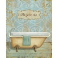 thumbnail image 2 of Brissonnet, Daphne 15x18 White Modern Wood Framed Museum Art Print Titled - Salle de Bain II, 2 of 4