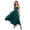 Turquoise, variant on Women's Spaghetti Strap Mesh Dress with Slit and Sheer Front Not Lined 100% Polyamide Imported Elegant Party Wear