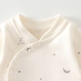 thumbnail image 6 of KPOPLK Toddler Boys Pajamas Cotton Sleepwear Pjs Sets Long Sleeve Tie Side Top and Warm Pant Nightwear Jammies,Size 6-9 Months, 6 of 7
