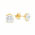 thumbnail image 3 of Anamira 6 CT TW Certified Lab Grown Diamond Stud Earrings in 14K Yellow Gold for Women, 3 of 5