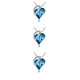 thumbnail image 3 of Jumpingount Corazón Colgante Collar Retro Novia Madre Hija Cristal Gargantilla Aniversario Boda Mujer Joyería Azul Type1 NO1, 3 of 6