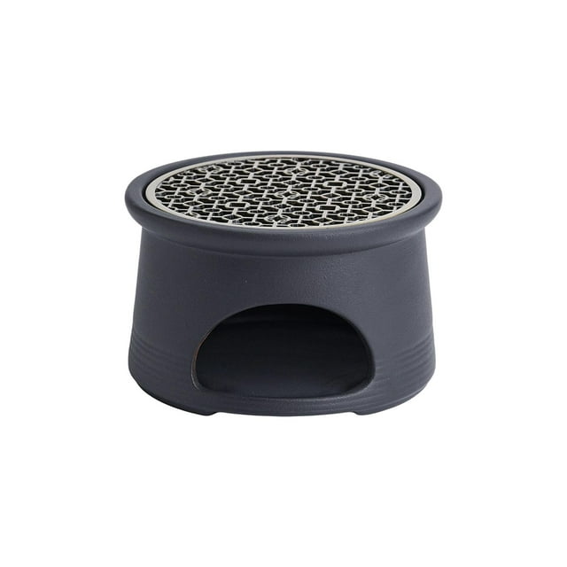 Calentador de tetera de cerámica, base de calentamiento de velas, plato resistente al calor, soporte para calentador de té, soporte para calentador de Negro Sunnimix calentador de tetera