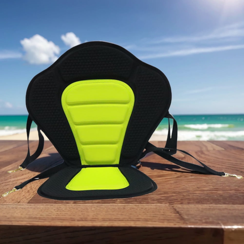 Paddle Board Seat Adjustable Padded Kayak Seat Canoe Backrest Seat (Green)