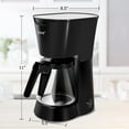 thumbnail image 3 of Caynel Black 5-Cups Programmable Coffee Machine With with Large Removable 25 oz Water Tank, 3 of 8