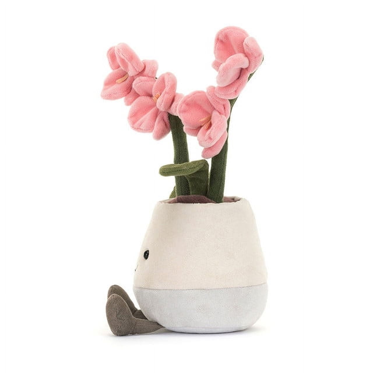 Jellycat 2025 Latest Amuseables Pink Orchid Plush Toys - Classic Children's Gift,Birthday And Holiday Gifts for Children And Women - Pink/9.84in