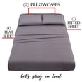 thumbnail image 4 of General 1500 Premier Wrinkle & Fade Resistant Hotel Quality 4-Piece Bed Sheet Set Ultra Soft Luxurious Bed Sheet Set Includes Flat Sheet, Fitted Sheet and 2 Pillowcases, 4 of 11
