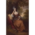 thumbnail image 2 of Thomas Gainsborough 11x14 Black Ornate Wood Framed Double Matted Museum Art Print Titled: Lady Anne Hamilton (ca. 1778), 2 of 5
