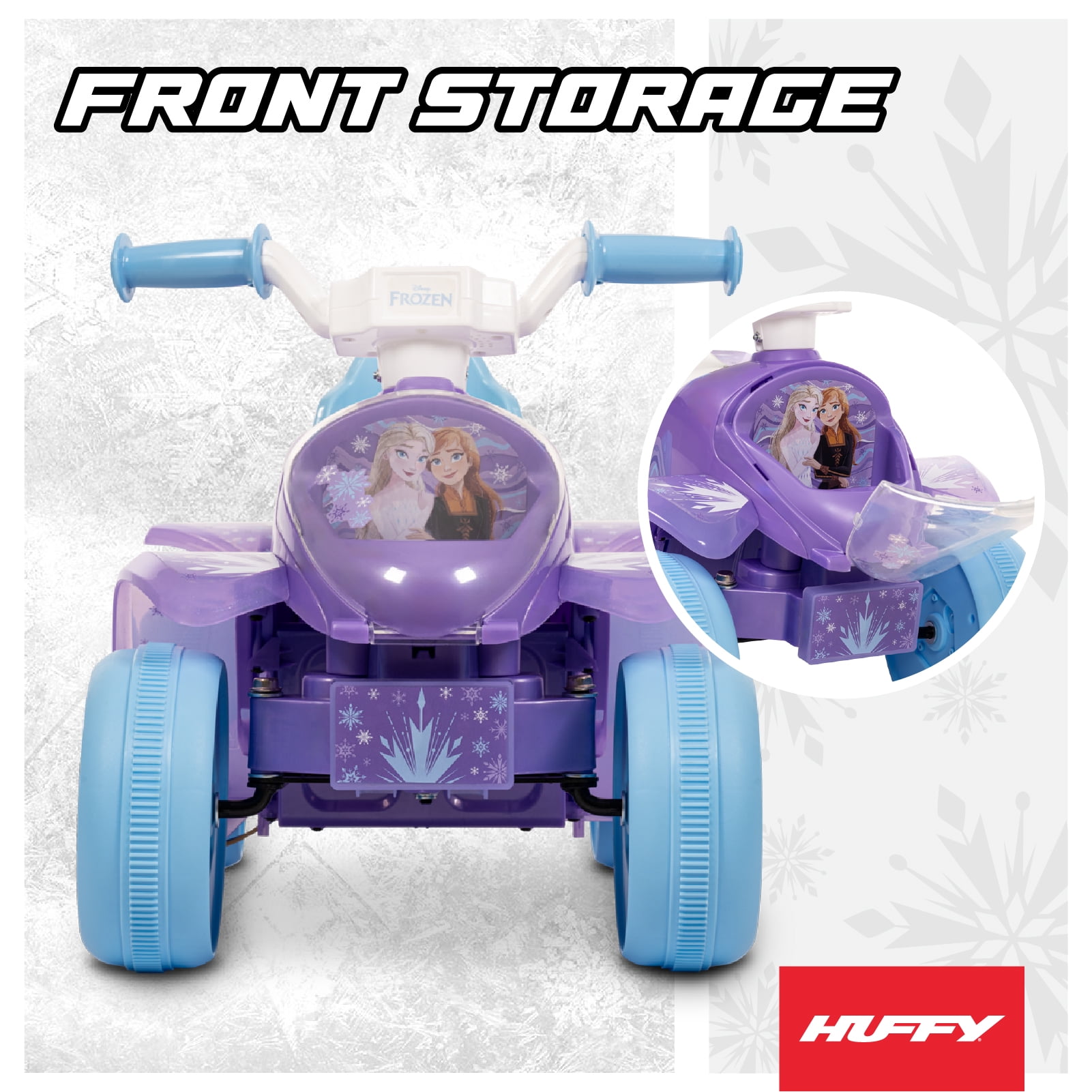Huffy 6V Disney Frozen Quad Ride-On, Ages 1.5-3, Purple, Kids