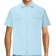 thumbnail image 1 of Camisas de Manga Larga para Hombres Color Sólido Hueco Fuera de Poliéster, Casual Turndown Collar Blusa para Al Aire Libre, Diario Y Uso de la Moda, 1 of 5