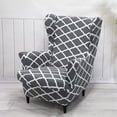 thumbnail image 3 of Skksst Wingback Chair Cover Stretch Armchair Sofa Couch Protector Furniture Slipcover, 3 of 6