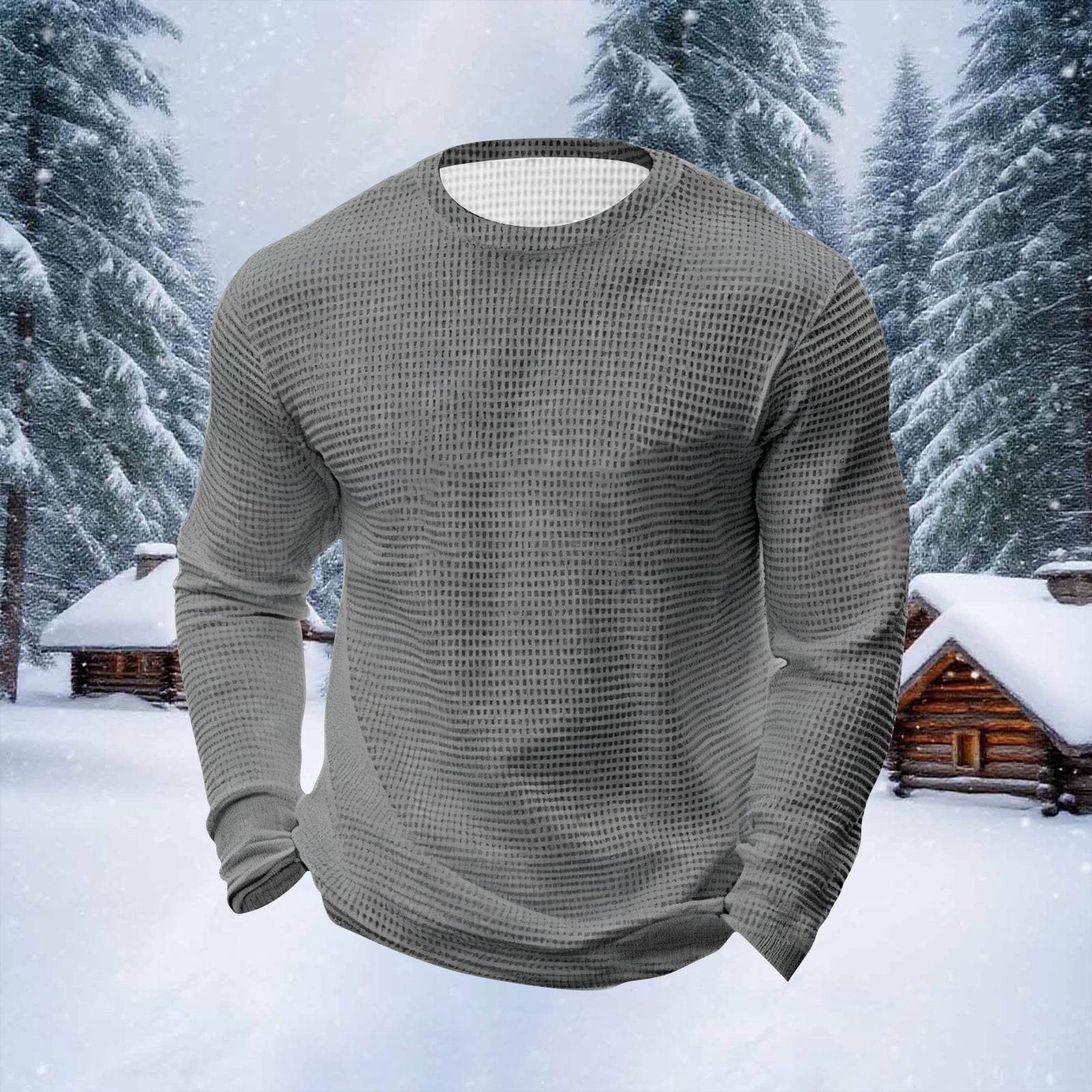 HEAVY HONEYCOMB WUFFLE CREW-NECK -
