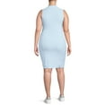 thumbnail image 3 of Derek Heart Juniors' Plus Size Exposed Seam Polo Dress, 3 of 5
