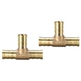 thumbnail image 1 of Conector en T de manguera con espiga de latón Uxcell, accesorio de manguera con espiga de 12mm, 1 of 3