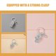 thumbnail image 3 of unbranded 2Ud Accesorio De Baloncesto En Metal Plateado Para Llavero O Equipaje Con Único, 3 of 8