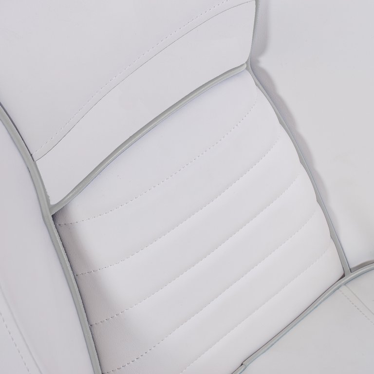 NORTHCAPTAIN P1 Pontoon Boat Seat Captain Bucket Seat with Boat Seat  Cover,White