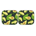 thumbnail image 3 of Uemuo Fresh Avocado Printed 2 PCS Car Windshield Sun Shade, Auto Sun Heat and UV Rays Blocker, Foldable Automotive Front Window Sunshade Protector, 3 of 7