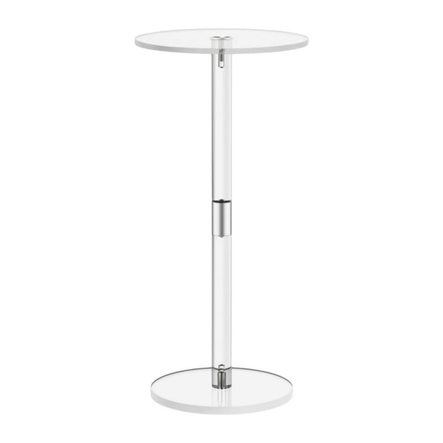 Mesa de acrílico mesita de noche para espacio pequeño Mesa de bebida nórdica Mesa auxiliar para mesita de noche Sala de estar Decoración de baño Estilo A