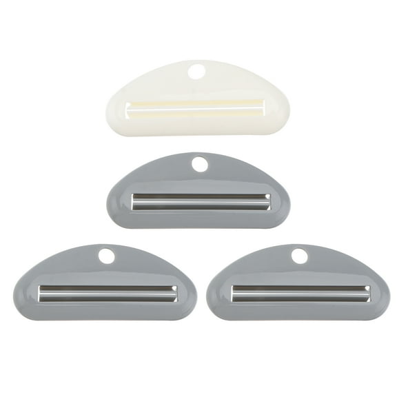 HOMEMAXS 4 Pcs Toothpaste Roller Plastic Scraper Toothpaste Squeezer 8.50X3.50X1.00CM