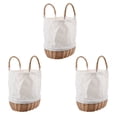 thumbnail image 1 of 3X Bag Bolso Impermeable de Mimbre de la Playa del Verano del Bolso del Embrague de Las Mujeres, 1 of 8