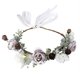 thumbnail image 1 of Diadema romántica, anillo de boda, corona de flores artificiales, diadema nupcial, 1 of 4