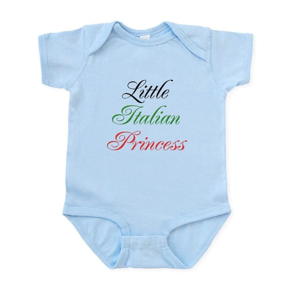 CafePress - Little Italian Princess Infant Bodysuit - Baby Light Bodysuit, Size Newborn - 24 Months