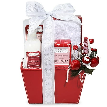 Heavenly Holiday White Tea and Ginger Spa Basket