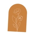thumbnail image 4 of Decoración de calcomanía de arco de pared arte de fondo simple dormitorio de fiesta de arte de pared decoración de interior de la puerta Naranja, 4 of 8