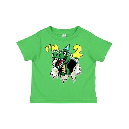 

Inktastic I m 2 Dinosaur Boys or Girls Toddler T-Shirt