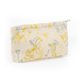 thumbnail image 1 of Bolsa de maquillaje portátil de bordado para mujeres Unique Bargains para actividades al aire libre, viaje, color beige y amarillo, algodón, tamaño S, 1 of 3