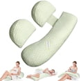 thumbnail image 1 of Almohada de embarazo para dormir, almohada de maternidad para mujeres embarazadas, almohadas de maternidad y cuerpo, soporte de almohada de embarazo para espalda, caderas, 1 of 8