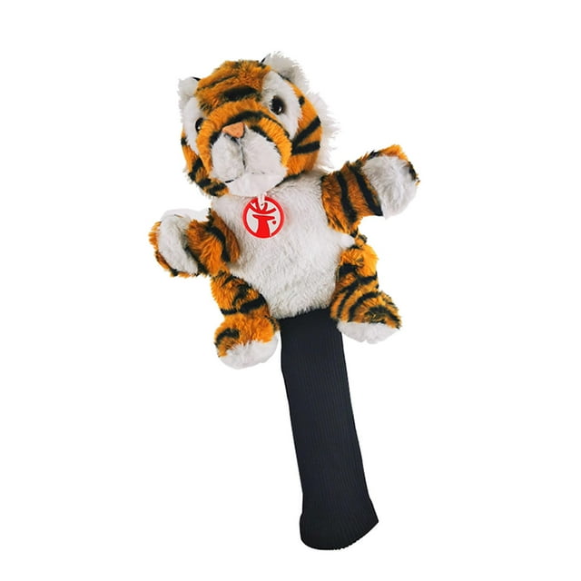 S SERENABLE Novelty Golf Club Headcover Soft Animal Wood Driver Head Cover Universal. Tigers