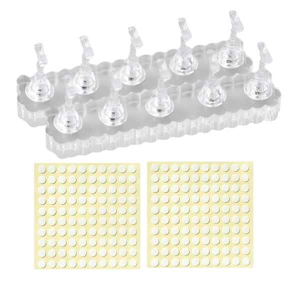 BPPEG Magnetic Nail Stand Fake Display Holder Professional Art Kit with Double-Sided Tape