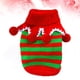 thumbnail image 3 of Suéter navideño a rayas para perro, elegante y grueso, para perro pequeño, talla S (rojo y verde), 3 of 7