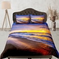 thumbnail image 1 of Sunset In Seashore Coastal Grandma Funda Nórdica Juego de Cama Náutico Full Queen, 1 of 4