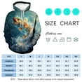 thumbnail image 4 of Rebaike Men's 3D Bass Fishing Hoodie Jumping Largemouth Bass Pullover Sweatshirt, 4 of 7