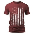 thumbnail image 3 of Caqnni 4th of July Shirts for Men Patriotic Short Sleeve Round Neck American Independence Day Flag Summer Shirts for Men Clothes Shirts for Men Red,XXL）, 3 of 3