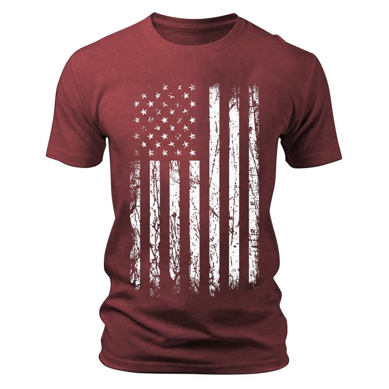 UAYOTSE Patriotic Shirts for Men Big and Tall, 1776 Funny 4th of