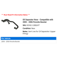 thumbnail image 2 of Oil Separator Hose - Compatible with 2005 - 2006 Porsche Boxster, 2 of 2