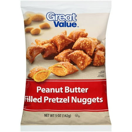 Great Value Peanut Butter Filled Pretzel Nuggets, 5 oz