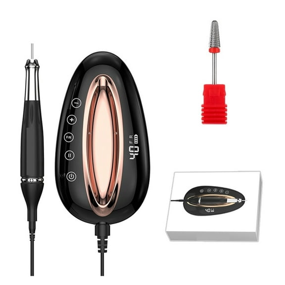 40000rpm Portable Electric Nail Drill Manicure Machine Set Professional Brushless Motor Nail Polisher With Red Light Sensor ,Lightweight and Portable